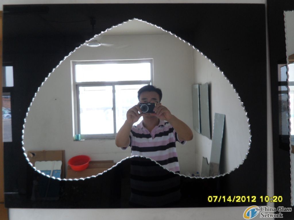 beveled mirror glass